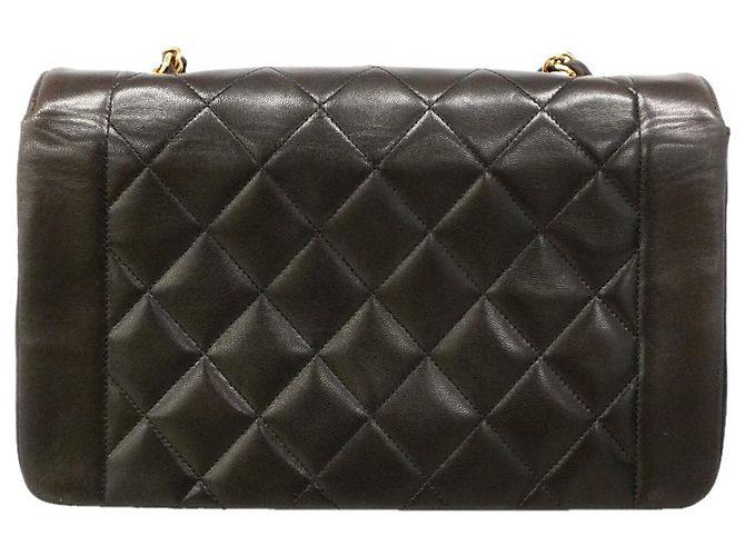 Borsa a Spalla Chanel Diana Chain Nero - vista 12
