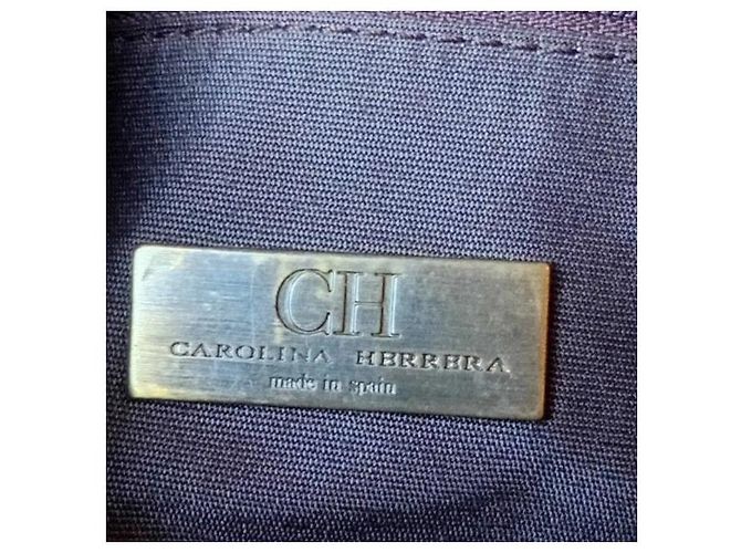 Carolina Herrera Borsa a Spalla Monogram Marrone Beige - vista 3