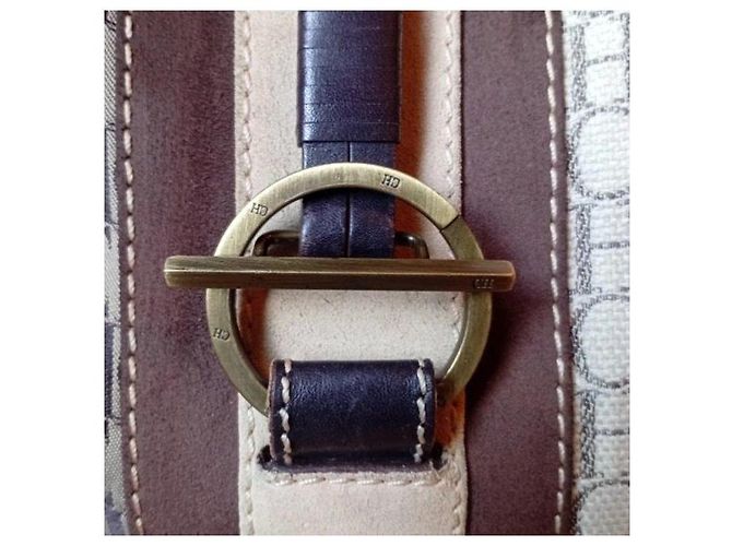 Carolina Herrera Borsa a Spalla Monogram Marrone Beige - vista 4