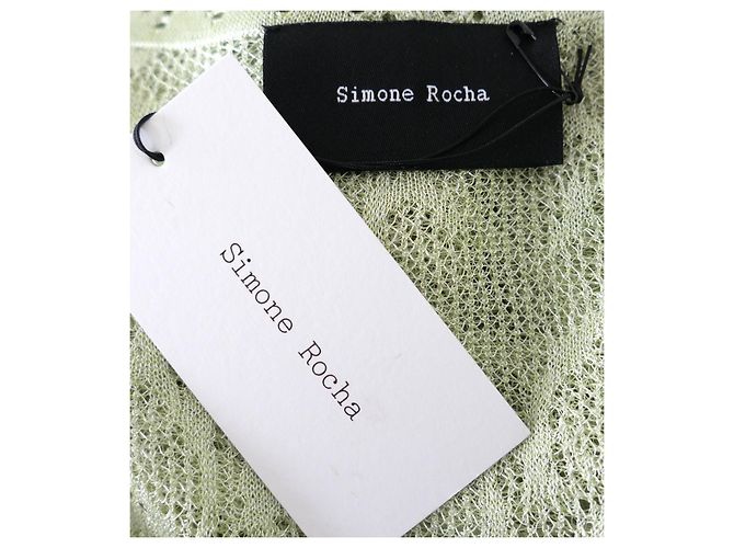 Simone Rocha Floral Jacquard Mesh Slip-Kleid - Ansicht 5
