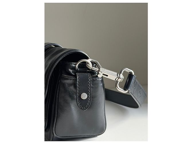 Louis Vuitton Borsa a Tracolla in Pelle Nera Nero - vista 5