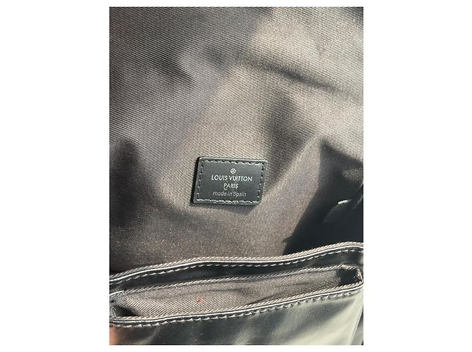 Louis Vuitton Borsa a Tracolla in Pelle Nera Nero - vista 7