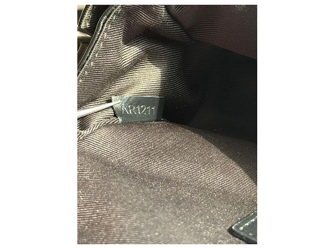 Louis Vuitton Borsa a Tracolla in Pelle Nera Nero - vista 8