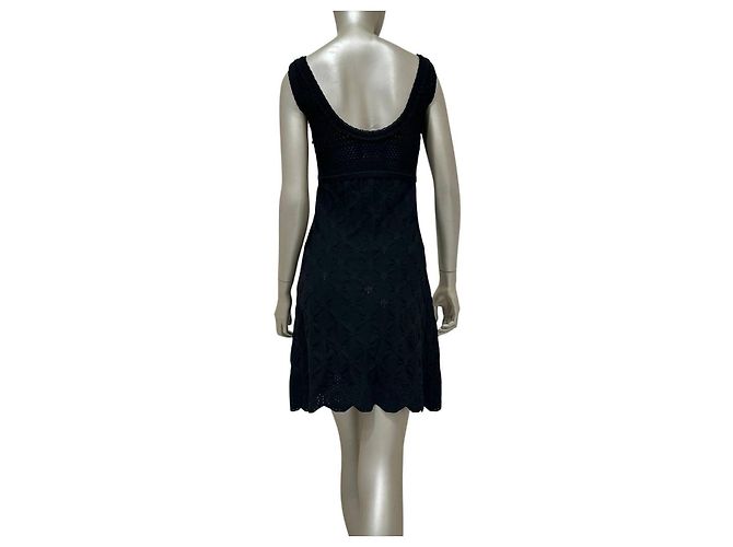 Chanel Black Woven Kleid - FR38 Gebraucht - Ansicht 2