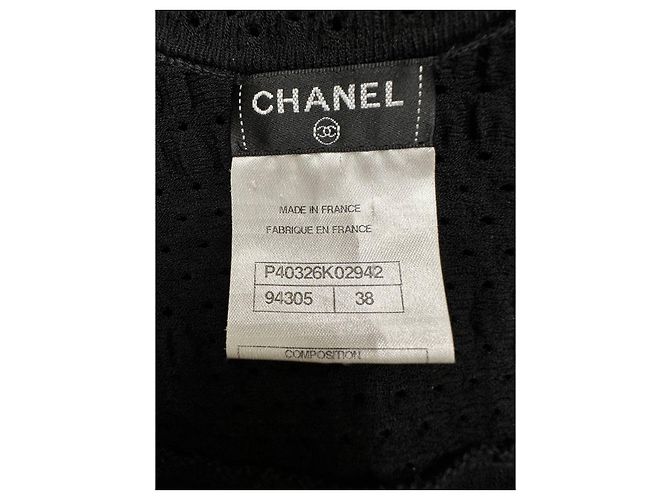 Chanel Black Woven Kleid - FR38 Gebraucht - Ansicht 4