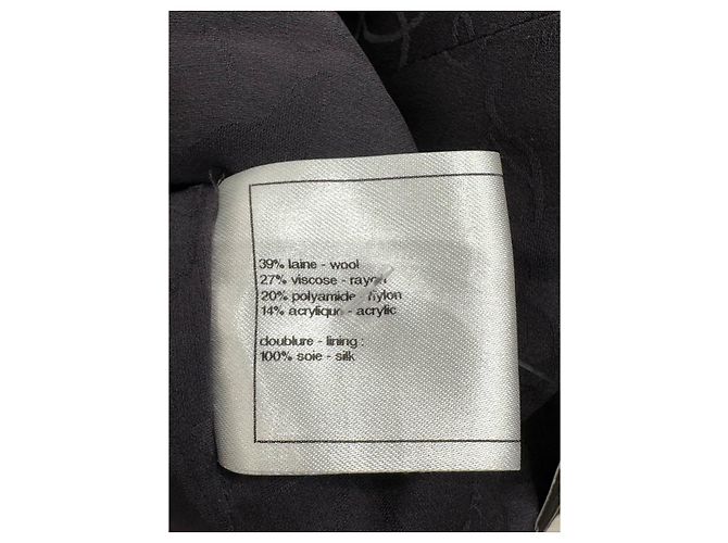 Timeless Chanel 2013 Black White Silver Lurex Tweed Jacke - Größe S Gebraucht - Ansicht 3