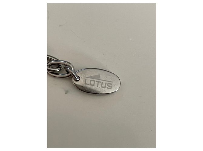 Autre Marque Bracciale a catena Lotus in argento e ceramica bianca Bianco - vista 6
