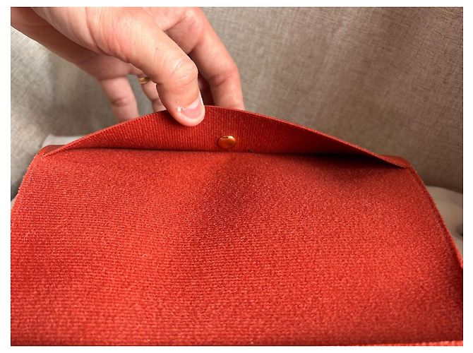 Autre Marque Lamarthe Paris Borsa a tracolla rossa Rosso Corallo - vista 14