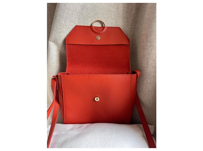 Autre Marque Lamarthe Paris Borsa a tracolla rossa Rosso Corallo - vista 15