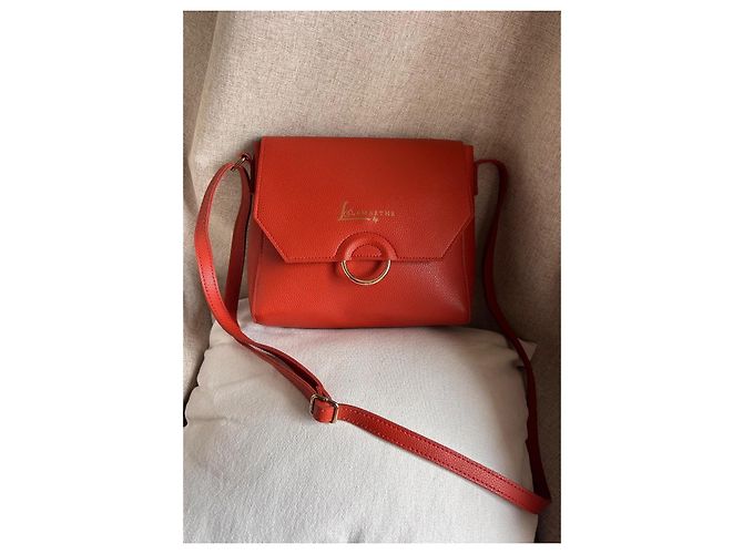 Autre Marque Lamarthe Paris Borsa a tracolla rossa Rosso Corallo - vista 19