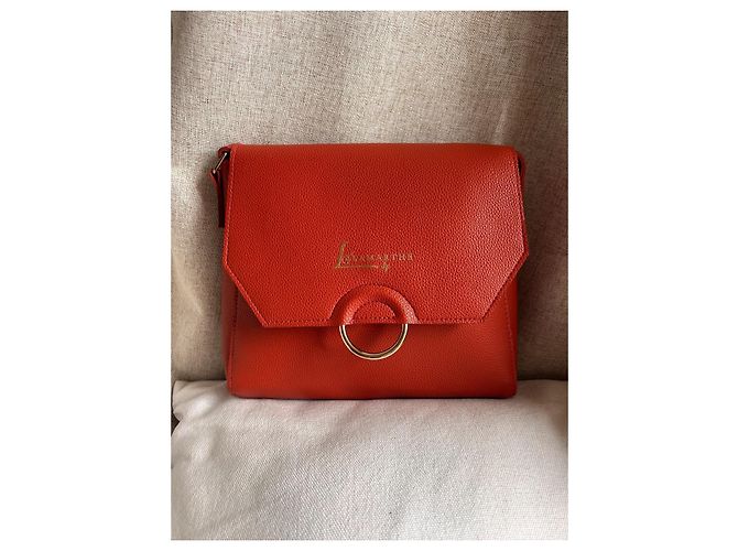 Autre Marque Lamarthe Paris Borsa a tracolla rossa Rosso Corallo - vista 2