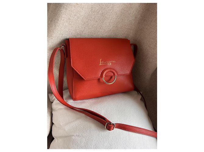 Autre Marque Lamarthe Paris Borsa a tracolla rossa Rosso Corallo - vista 20