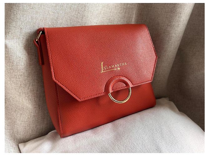 Autre Marque Lamarthe Paris Borsa a tracolla rossa Rosso Corallo - vista 3