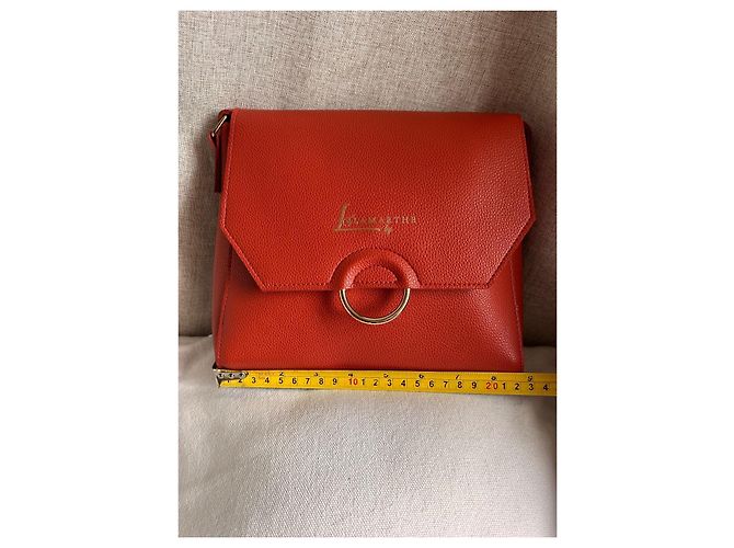 Autre Marque Lamarthe Paris Borsa a tracolla rossa Rosso Corallo - vista 9