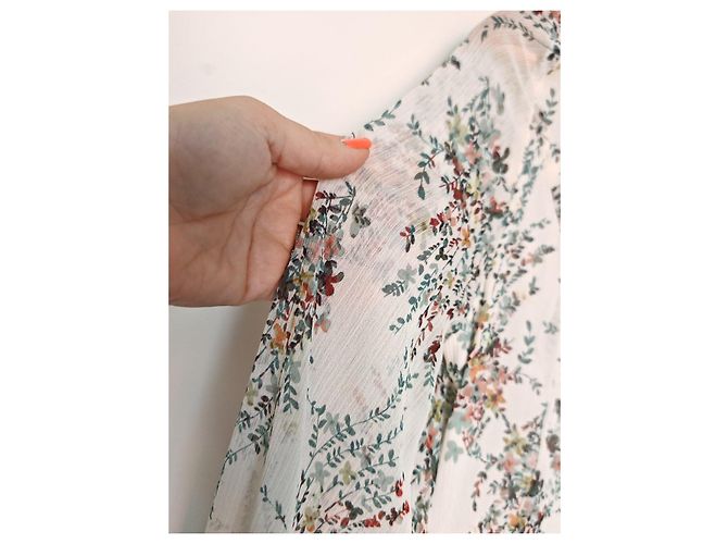 Ikks Maxikleid mit Blumenprint Weiß Mehrfarben - Ansicht 10