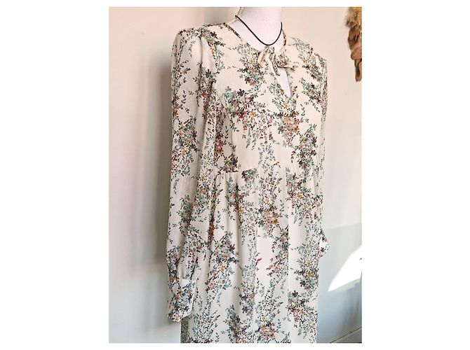 Ikks Maxikleid mit Blumenprint Weiß Mehrfarben - Ansicht 17