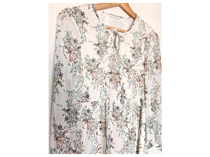 Ikks Maxikleid mit Blumenprint Weiß Mehrfarben - Ansicht 2