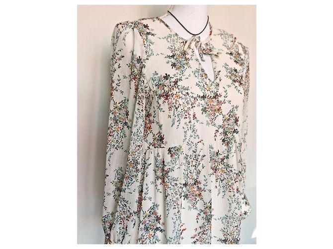 Ikks Maxikleid mit Blumenprint Weiß Mehrfarben - Ansicht 20