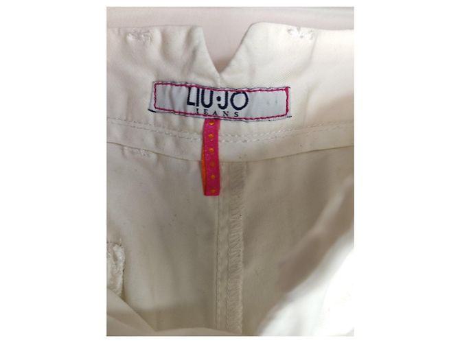 Liu.Jo Liu Jo Jeans Shorts de algodão brancos - vista 6