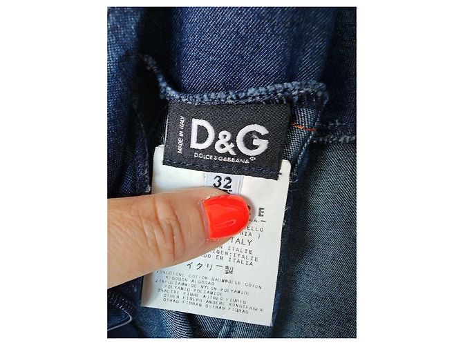 Vestido vaquero ajustado Dolce & Gabbana Azul - vista 10