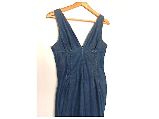 Vestido vaquero ajustado Dolce & Gabbana Azul - vista 13