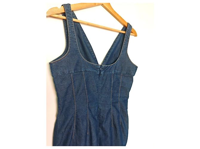 Vestido vaquero ajustado Dolce & Gabbana Azul - vista 16