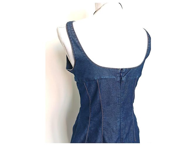Vestido vaquero ajustado Dolce & Gabbana Azul - vista 5