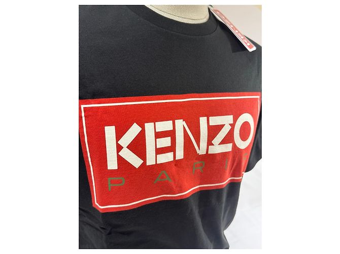 T-shirt Kenzo Paris Logo - Nero - vista 2