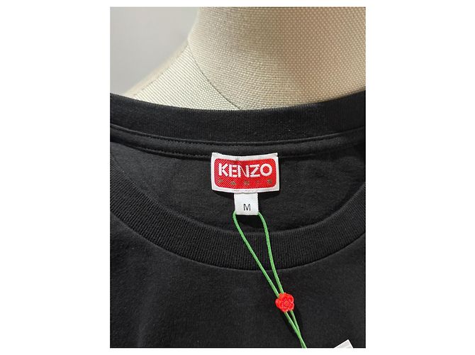 T-shirt Kenzo Paris Logo - Nero - vista 4