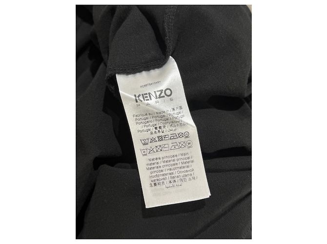 T-shirt Kenzo Paris Logo - Nero - vista 6