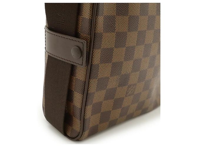 Borsa a tracolla Louis Vuitton Olav PM Damier Marrone - vista 7