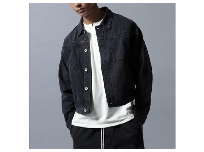 Autre Marque Danke Schon DENIM Chaqueta de mezclilla de algodón Limited Negro - vista 3