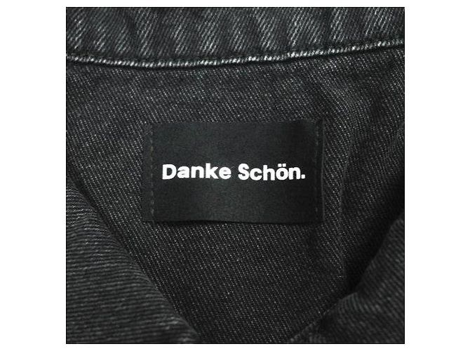 Autre Marque Danke Schon DENIM Chaqueta de mezclilla de algodón Limited Negro - vista 4