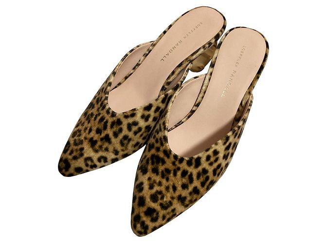 Autre Marque Sandali mule in velluto Loeffler Randall Marrone - vista 2