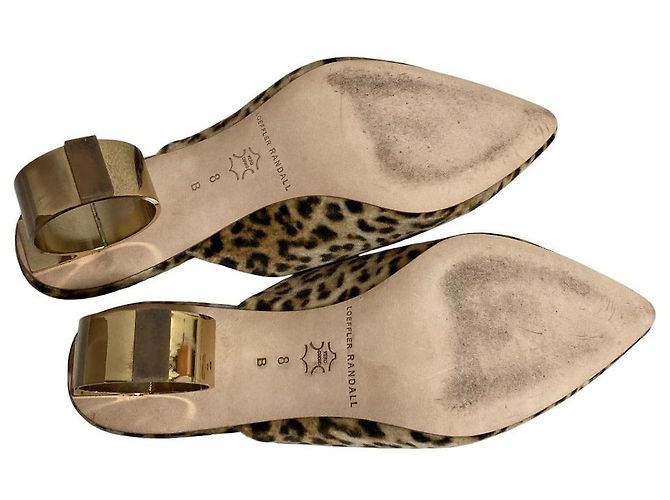 Autre Marque Sandali mule in velluto Loeffler Randall Marrone - vista 7