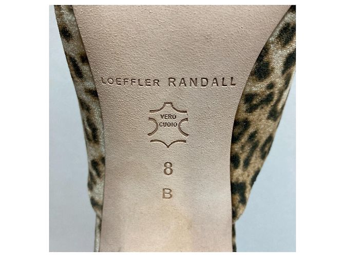 Autre Marque Sandali mule in velluto Loeffler Randall Marrone - vista 9