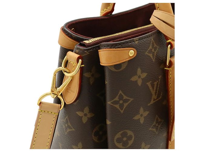 Borsa 2way Louis Vuitton Soufflot BB Monogram Marrone Bronzo - vista 4