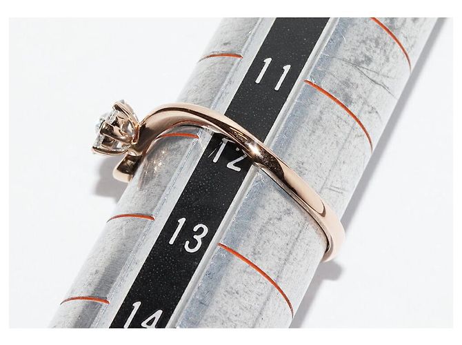 Autre Marque Anello a Fiore con Diamanti Au750 Rosa - vista 2