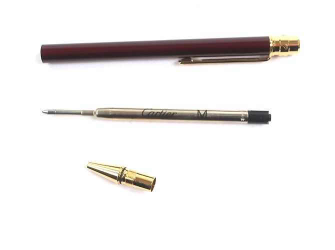 Penna a sfera Cartier Santos de Cartier Marrone - vista 4