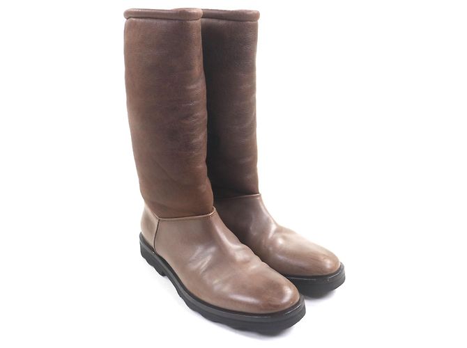 Maison Martin Margiela Maison Margiela 22 Lederstiefel Braun Dunkelbraun - Ansicht 2