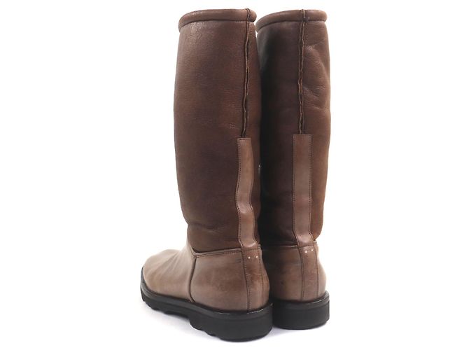 Maison Martin Margiela Maison Margiela 22 Lederstiefel Braun Dunkelbraun - Ansicht 3