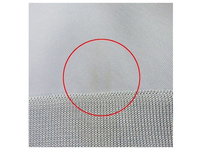 Hermès Künstlerisches Twill Wolle Seidenkleid Größe 36 Blau Beige Hellblau - Ansicht 12