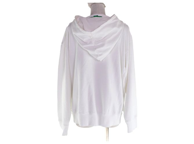 Stella Mc Cartney Stella McCartney Record Kapuzenpullover aus Baumwolle Weiß - Ansicht 3