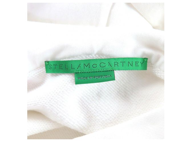 Stella Mc Cartney Stella McCartney Record Kapuzenpullover aus Baumwolle Weiß - Ansicht 6
