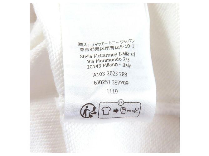 Stella Mc Cartney Stella McCartney Record Kapuzenpullover aus Baumwolle Weiß - Ansicht 8