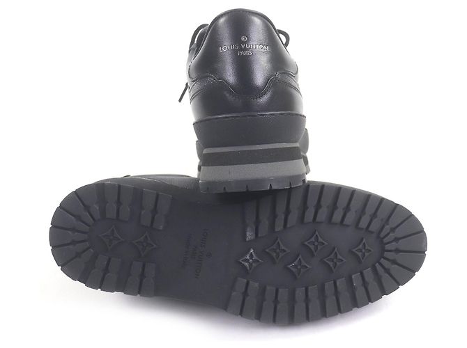 Sneakers Louis Vuitton Harlem Richelieu Damier Marrone Nero - vista 4