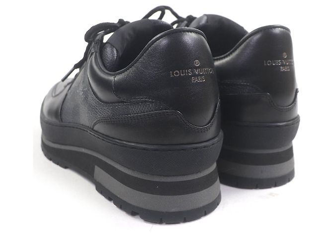 Sneakers Louis Vuitton Harlem Richelieu Damier Marrone Nero - vista 5