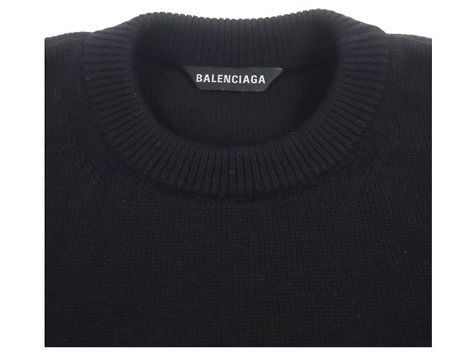 Everyday Balenciaga Kaschmirpullover Schwarz - Ansicht 2
