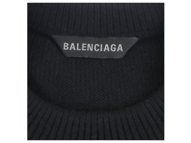 Everyday Balenciaga Kaschmirpullover Schwarz - Ansicht 5