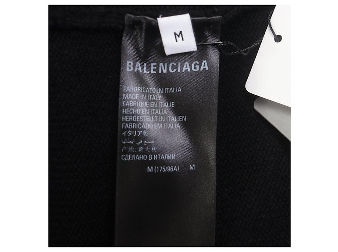 Everyday Balenciaga Kaschmirpullover Schwarz - Ansicht 6